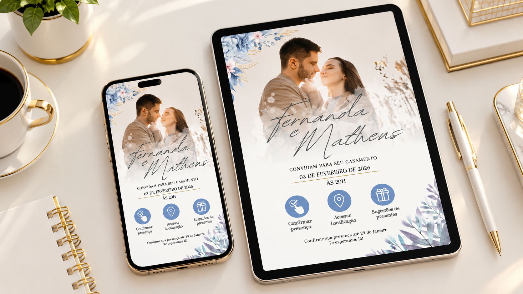 Convite digital personalizado